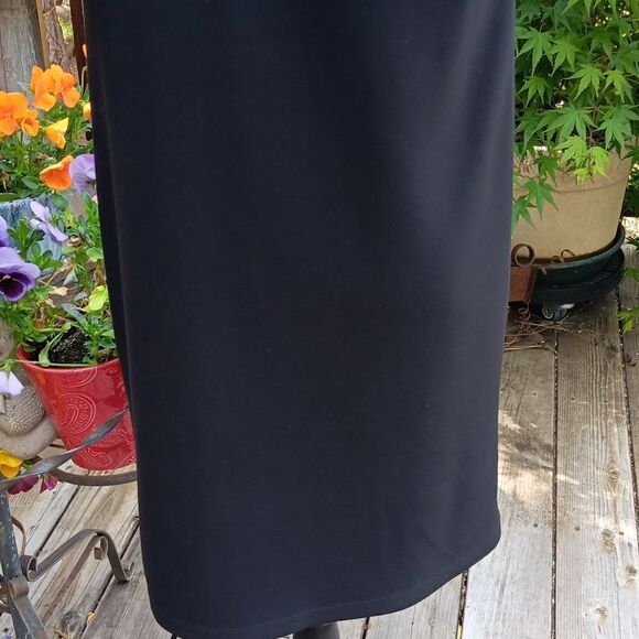 Joseph Ribkoff Black Dress With Sweater Cowl Collar - Picture 9 of 11